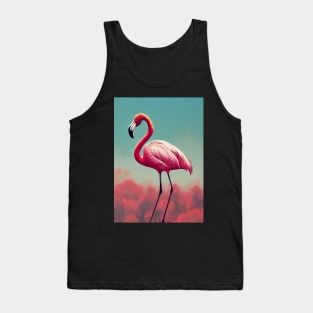 Kitch Flamingo Art Tank Top